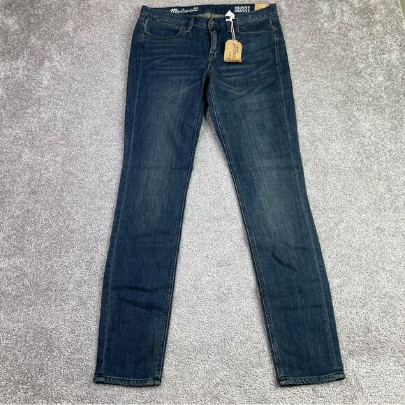 Madewell Jeans Men's 29X31 Blue Skinny Dark Wash Low Rise Preppy Modern - Picture 1 of 14